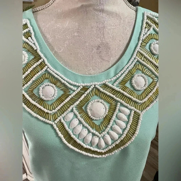 Lilly Pulitzer Sabrina Beaded Shift Dress 👗 Small‎ - Picture 5 of 9